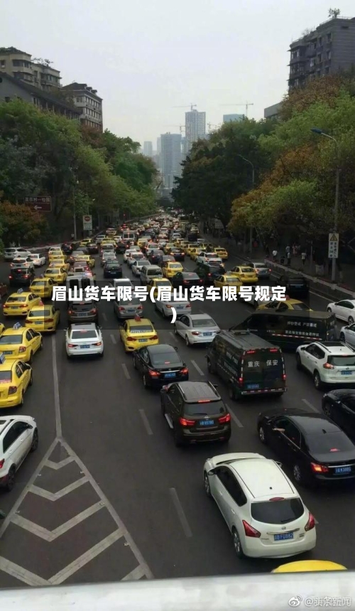 眉山货车限号(眉山货车限号规定)-第3张图片