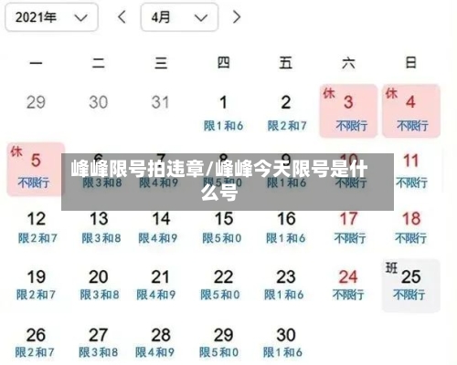 峰峰限号拍违章/峰峰今天限号是什么号-第2张图片