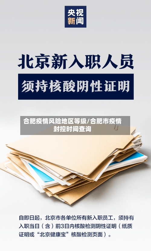 合肥疫情风险地区等级/合肥市疫情封控时间查询-第2张图片