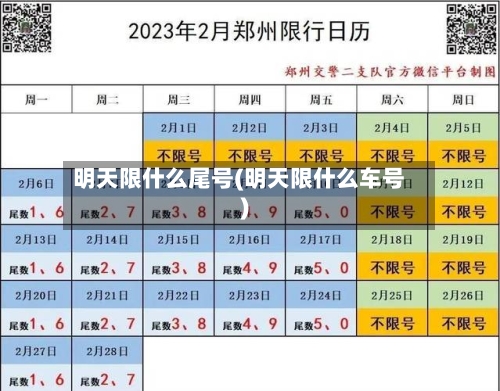 明天限什么尾号(明天限什么车号)